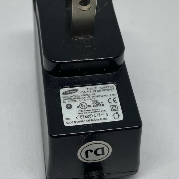 ORIGINAL OEM Samsung ATADS10JBE AC Adapter SGH-T469 ,SGH-T559, SGH-T139 - Picture 3 of 3